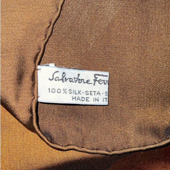 Salvatore Ferragamo Rectangular Silk Scarf 16”x 54” - Picture 2 of 15